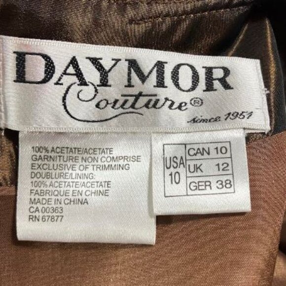 Daymor Couture Taffeta Formal Wedding Blouse MOB MOG or Bridesmade  Size 10  EUC - Picture 13 of 14